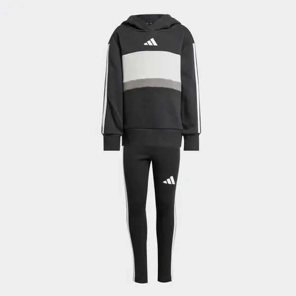 ADIDAS SPORTSWEAR ADIDAS SPORTSWEAR Športna trenirka  siva / črna / bela