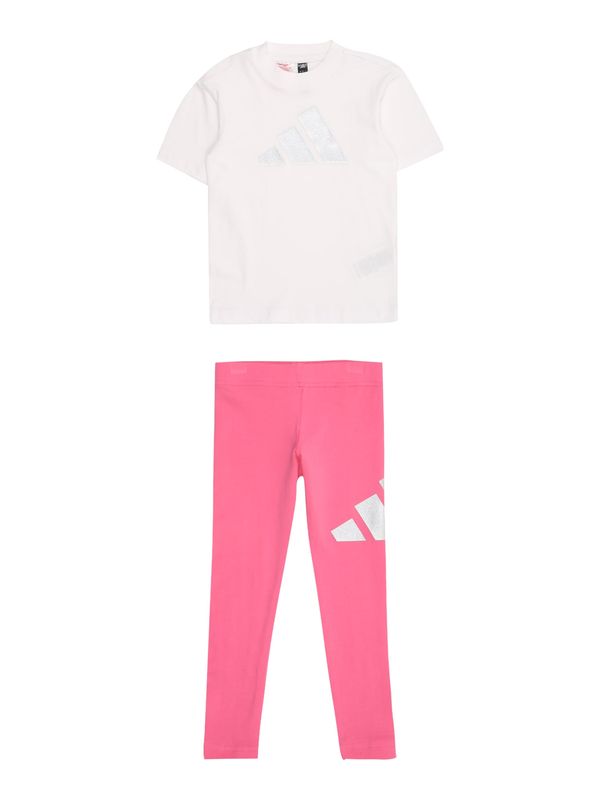 ADIDAS SPORTSWEAR ADIDAS SPORTSWEAR Športna trenirka  srebrno-siva / roza / bela