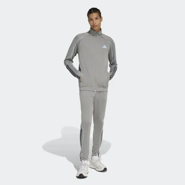ADIDAS SPORTSWEAR ADIDAS SPORTSWEAR Športna trenirka 'Stadium'  svetlo modra / siva / temno siva