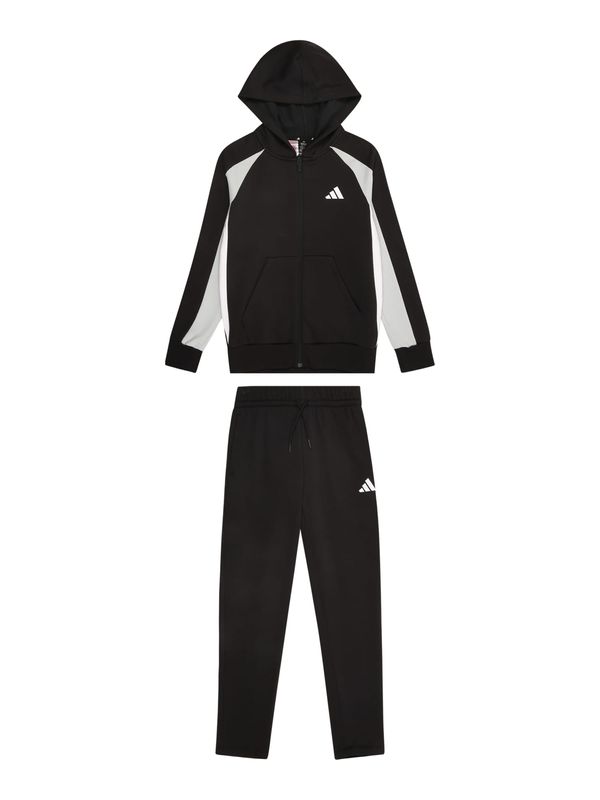 ADIDAS SPORTSWEAR ADIDAS SPORTSWEAR Športna trenirka  svetlo siva / črna / off-bela