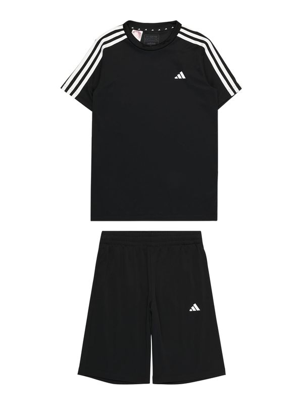 ADIDAS SPORTSWEAR ADIDAS SPORTSWEAR Športna trenirka 'Train Essentials Aeroready 3-Stripes -Fit'  črna / bela