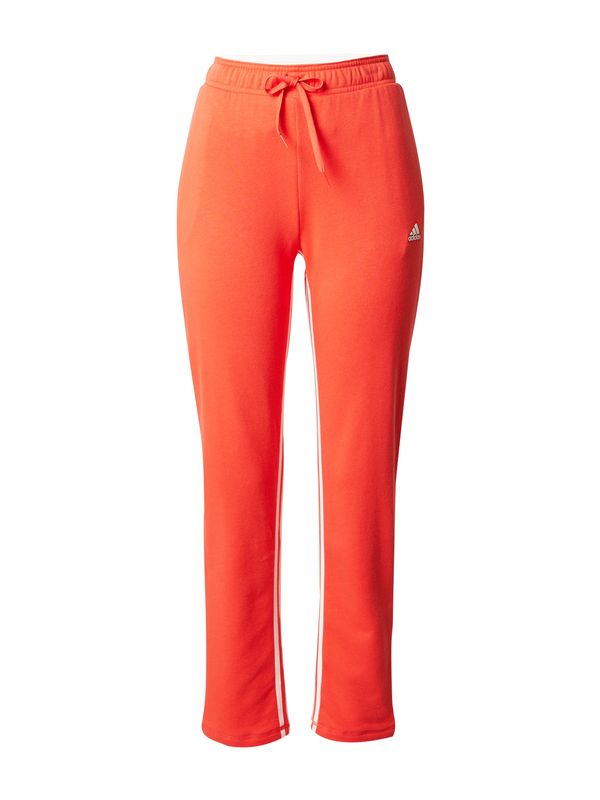 ADIDAS SPORTSWEAR ADIDAS SPORTSWEAR Športne hlače 'Dance All-gender Versatile French Terry'  oranžno rdeča / bela