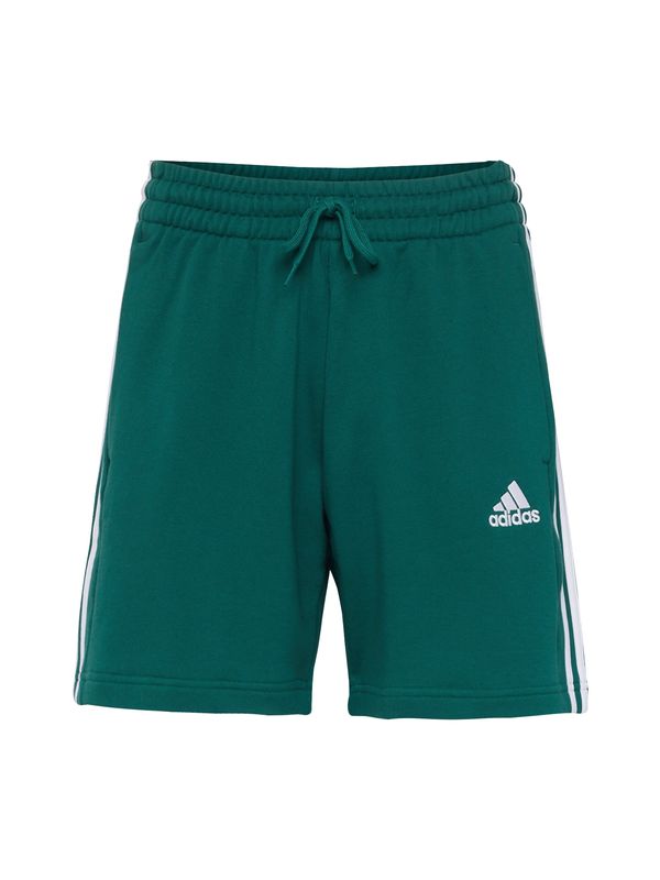 ADIDAS SPORTSWEAR ADIDAS SPORTSWEAR Športne hlače 'Essentials'  zelena / bela