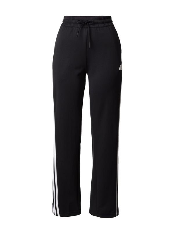 ADIDAS SPORTSWEAR ADIDAS SPORTSWEAR Športne hlače 'Iconic Warpping 3-Stripes Snap'  črna / bela