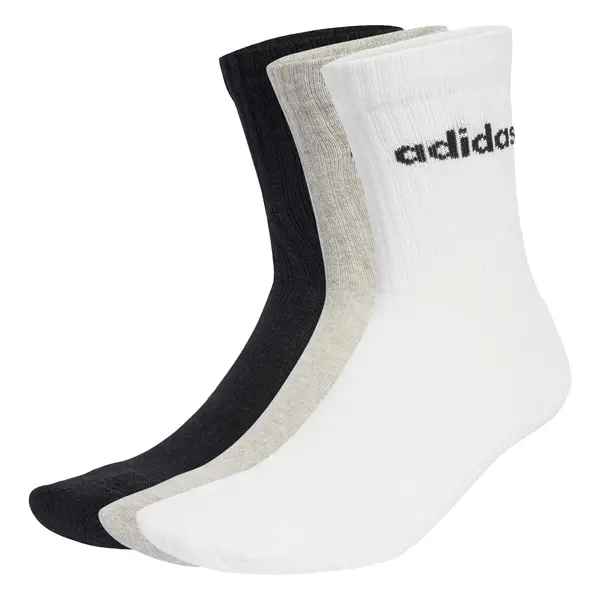 ADIDAS SPORTSWEAR ADIDAS SPORTSWEAR Športne nogavice 'Linear Crew Cushioned 6 Pair Pack'  siva / črna / bela