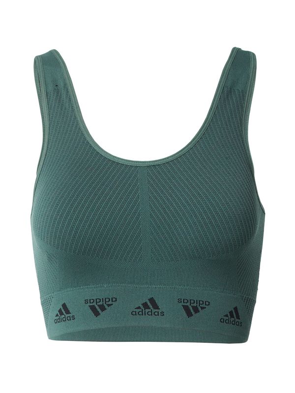 ADIDAS SPORTSWEAR ADIDAS SPORTSWEAR Športni nederček 'Aero Light-Support'  zelena / črna