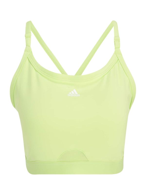 ADIDAS SPORTSWEAR ADIDAS SPORTSWEAR Športni nederček 'Aeroreact Light-Support'  jabolko / bela