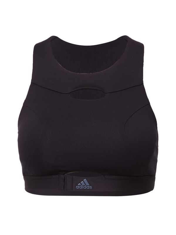 ADIDAS SPORTSWEAR ADIDAS SPORTSWEAR Športni nederček 'Powerimpact Luxe Medium-Support'  temno siva / črna