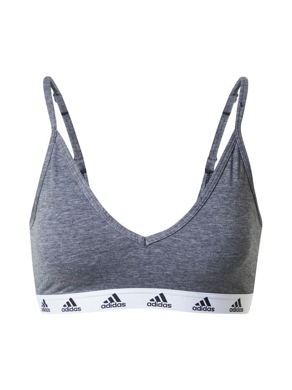 ADIDAS SPORTSWEAR ADIDAS SPORTSWEAR Športni nederček 'Purebare Light-Support'  siva / bela