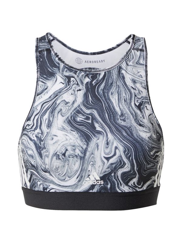 ADIDAS SPORTSWEAR ADIDAS SPORTSWEAR Športni nederček  siva / črna / bela