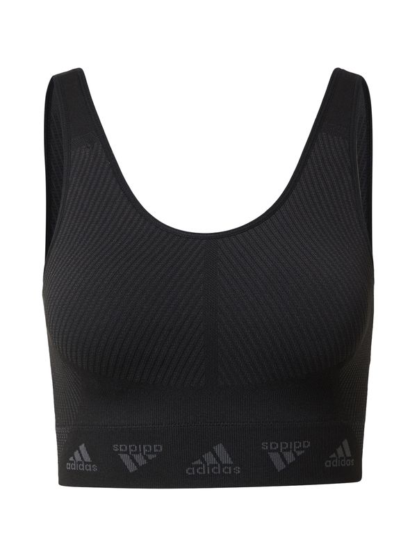 ADIDAS SPORTSWEAR ADIDAS SPORTSWEAR Športni nederček  siva / črna