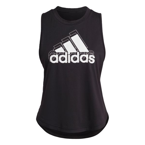 ADIDAS SPORTSWEAR ADIDAS SPORTSWEAR Športni top 'Aeroready Logo Graphic Racerback'  črna / bela