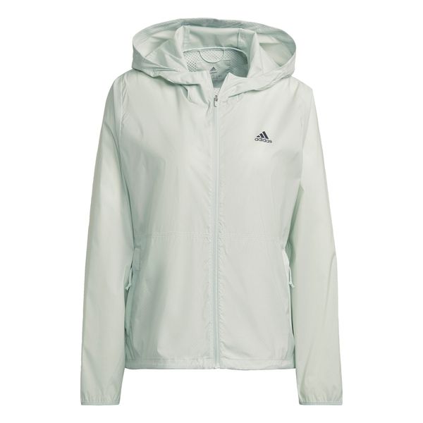 ADIDAS SPORTSWEAR ADIDAS SPORTSWEAR Zunanja jakna 'Run Fast Zip Solid'  črna / bela