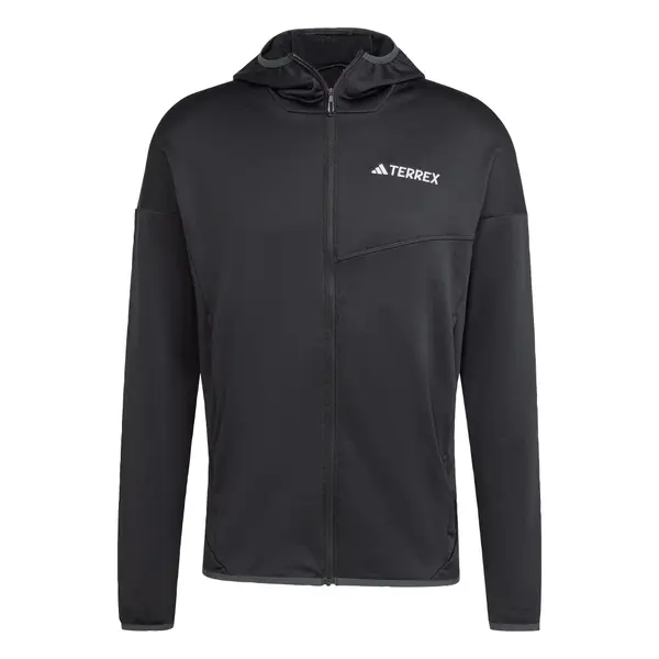 ADIDAS TERREX ADIDAS TERREX Funkcionalna jopa iz flisa 'Xperior'  črna / bela