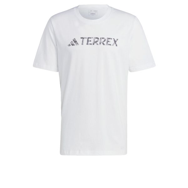 ADIDAS TERREX ADIDAS TERREX Funkcionalna majica 'Classic Logo'  siva / bela