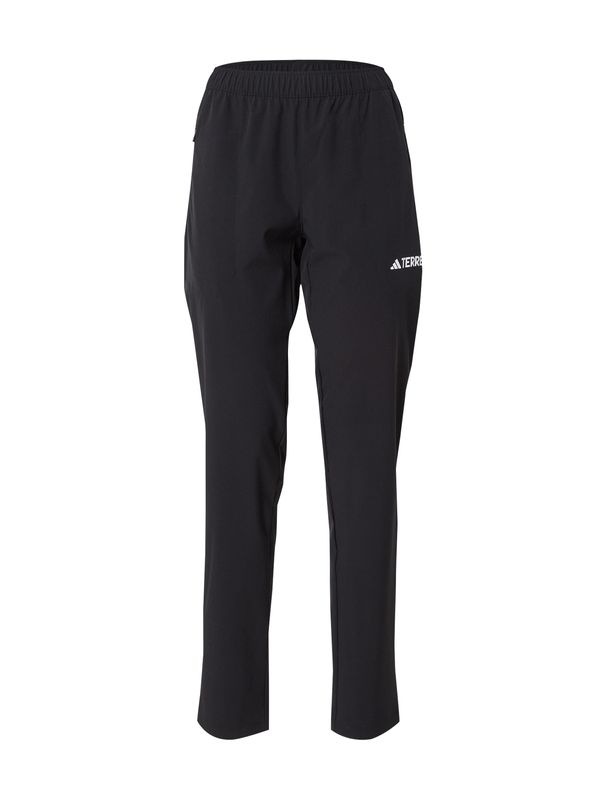 ADIDAS TERREX ADIDAS TERREX Outdoor hlače 'ESS'  črna / bela