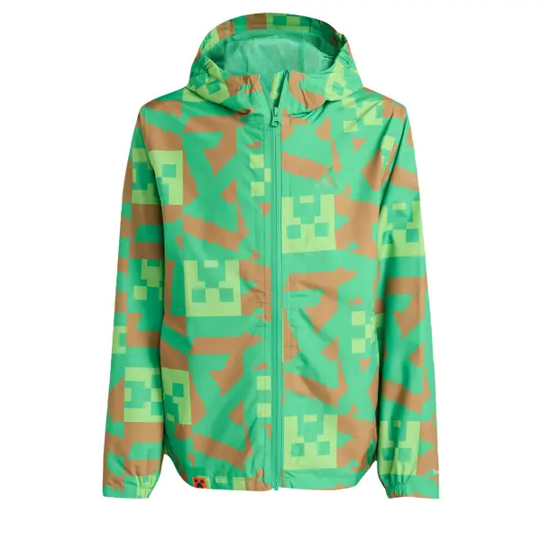 ADIDAS TERREX ADIDAS TERREX Zunanja jakna 'Minecraft'  svetlo rjava / limeta / svetlo zelena