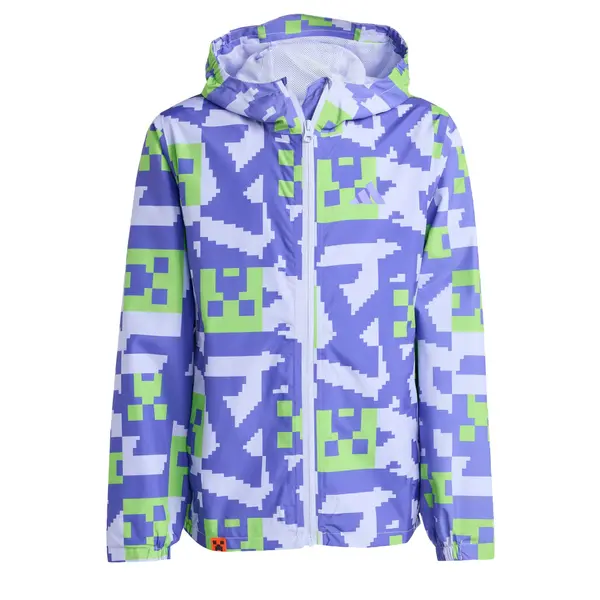 ADIDAS TERREX ADIDAS TERREX Zunanja jakna 'Minecraft '  zelena / lila / majnica