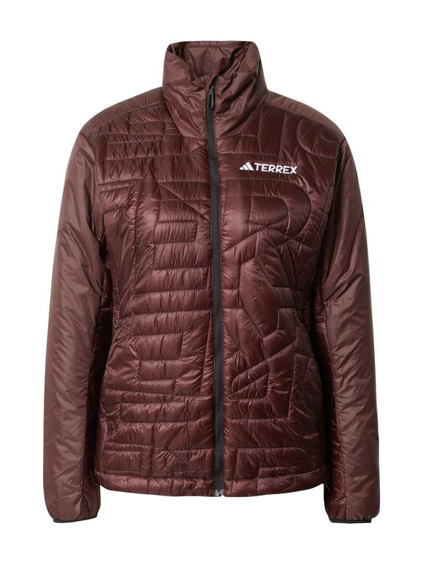 ADIDAS TERREX ADIDAS TERREX Zunanja jakna 'Xperior Varilite Primaloft'  rjasto rjava / bela