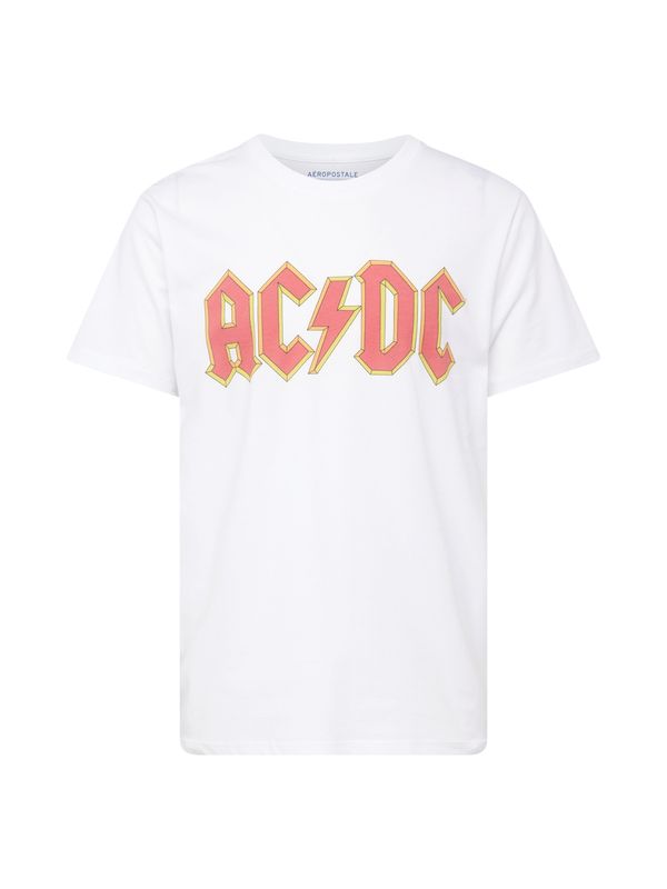 AÉROPOSTALE AÉROPOSTALE Majica 'ACDC'  limonino-rumena / svetlo rdeča / črna / bela