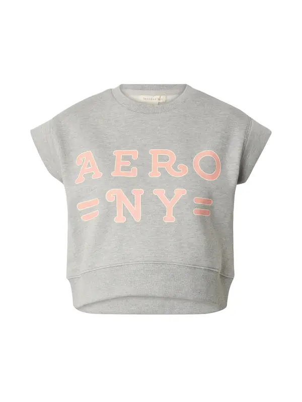 AÉROPOSTALE AÉROPOSTALE Majica 'AERO NY'  pegasto siva / svetlo roza