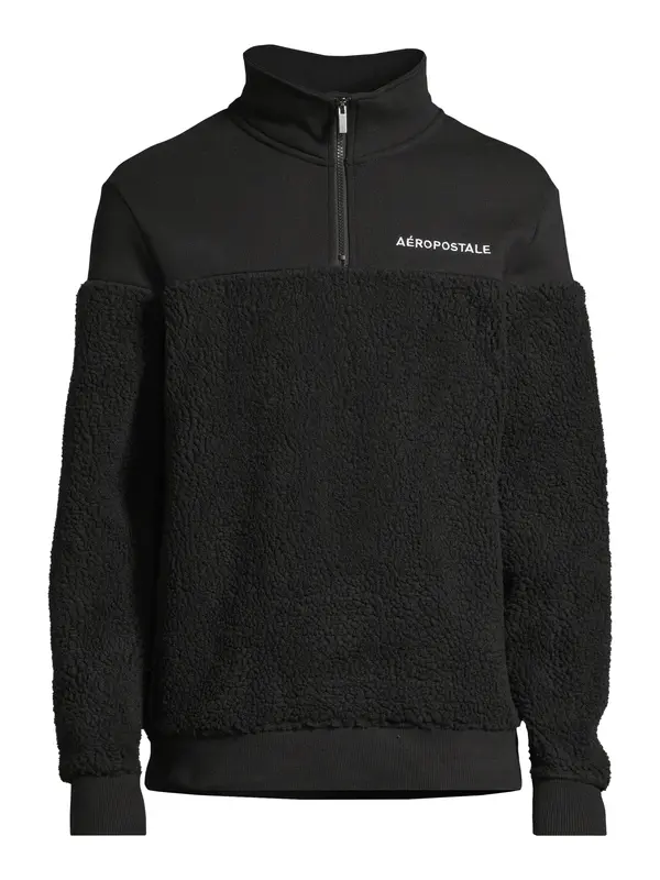 AÉROPOSTALE AÉROPOSTALE Majica  črna / bela