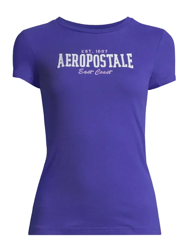 AÉROPOSTALE AÉROPOSTALE Majica 'EAST COAST'  mornarska / svetlo siva / majnica