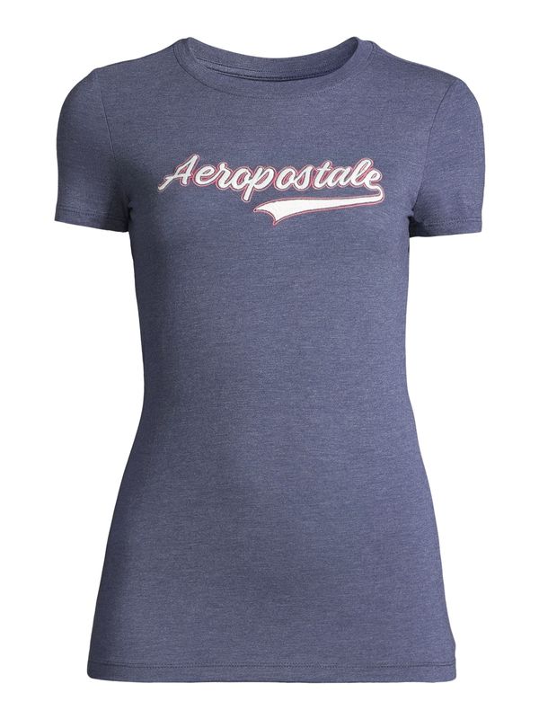 AÉROPOSTALE AÉROPOSTALE Majica 'JKI SCRIPT'  mornarska / roza / bela