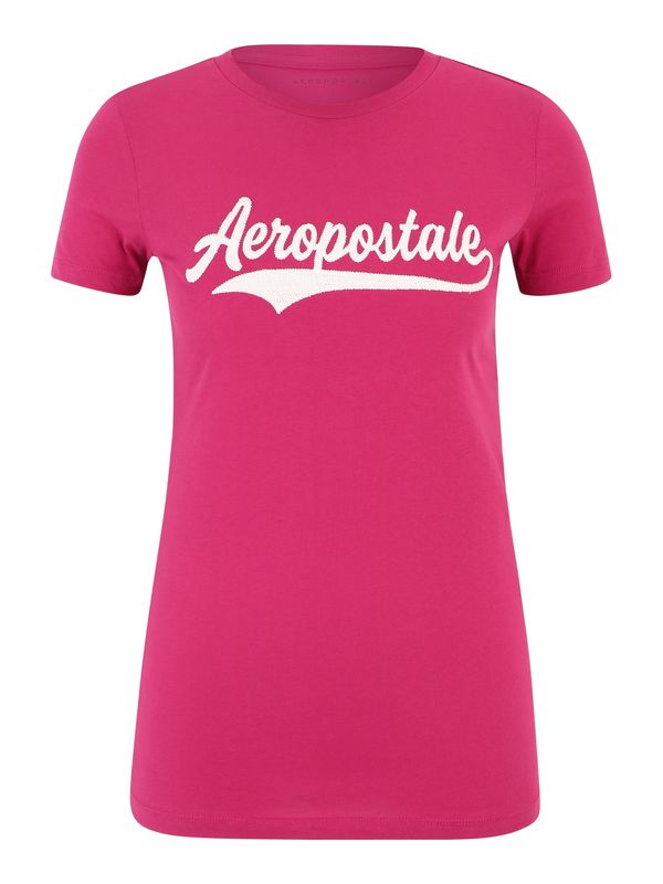 AÉROPOSTALE AÉROPOSTALE Majica 'JUNE'  temno roza / bela