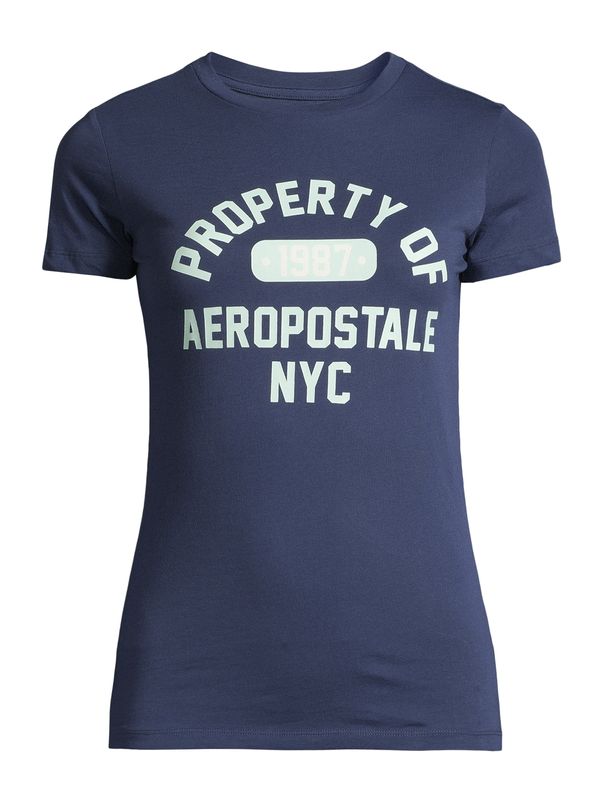 AÉROPOSTALE AÉROPOSTALE Majica  mornarska / pastelno zelena