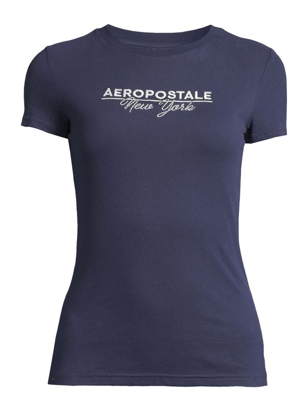 AÉROPOSTALE AÉROPOSTALE Majica  mornarska / srebrna / bela