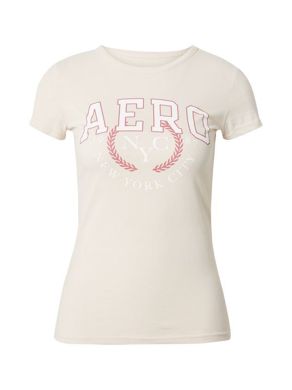 AÉROPOSTALE AÉROPOSTALE Majica  pesek / rdeča / bela