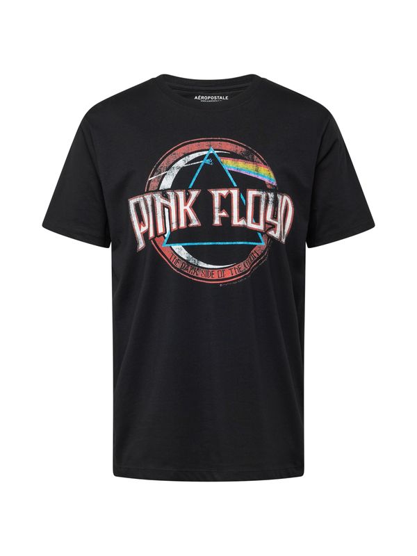 AÉROPOSTALE AÉROPOSTALE Majica 'PINK FLOYD DARK SIDE'  svetlo modra / temno oranžna / črna / bela