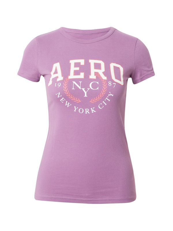 AÉROPOSTALE AÉROPOSTALE Majica  sivka / losos / bela