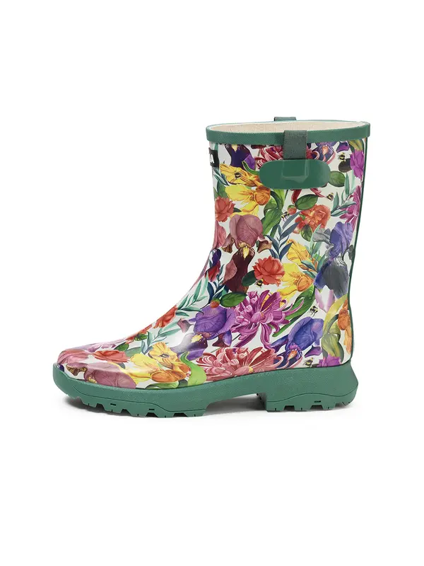 AIGLE AIGLE Gumijasti škornji 'Alya'  kari / temno zelena / lila / merlot