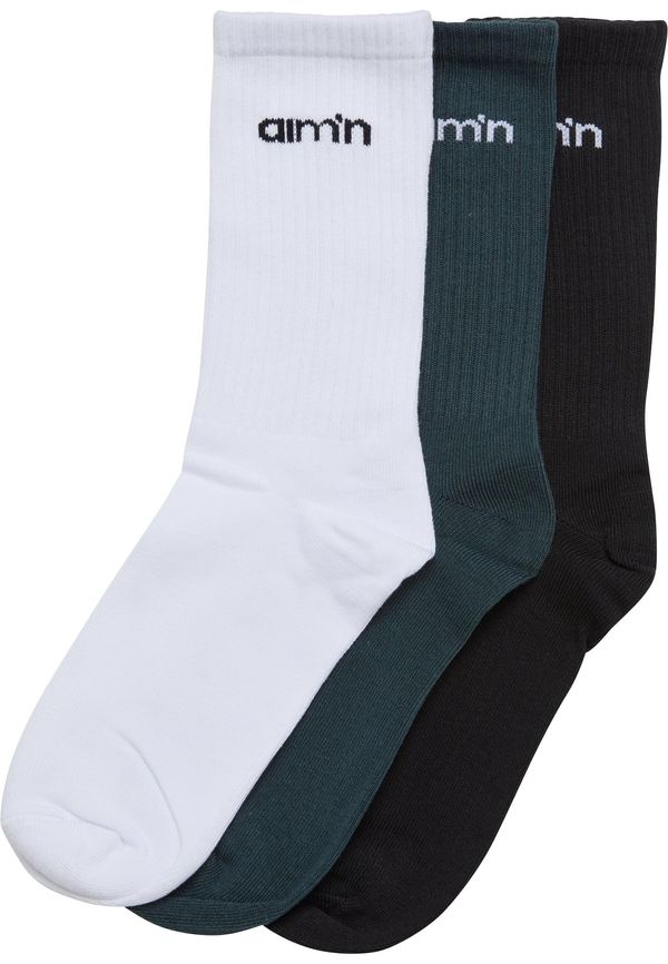 Aim'n Aim'n Nogavice  temno zelena / črna / bela