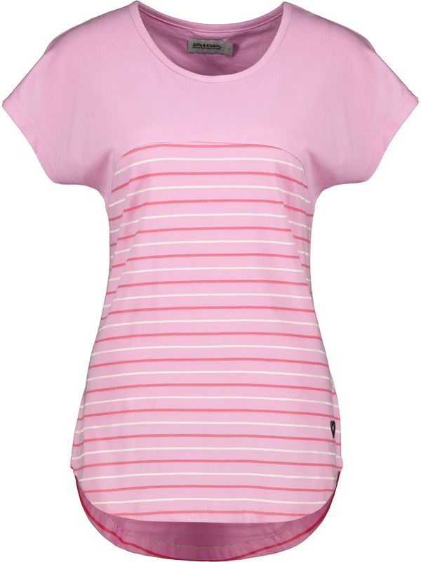 Alife and Kickin Alife and Kickin Majica 'ClarettaAK'  roza / rdeča / bela