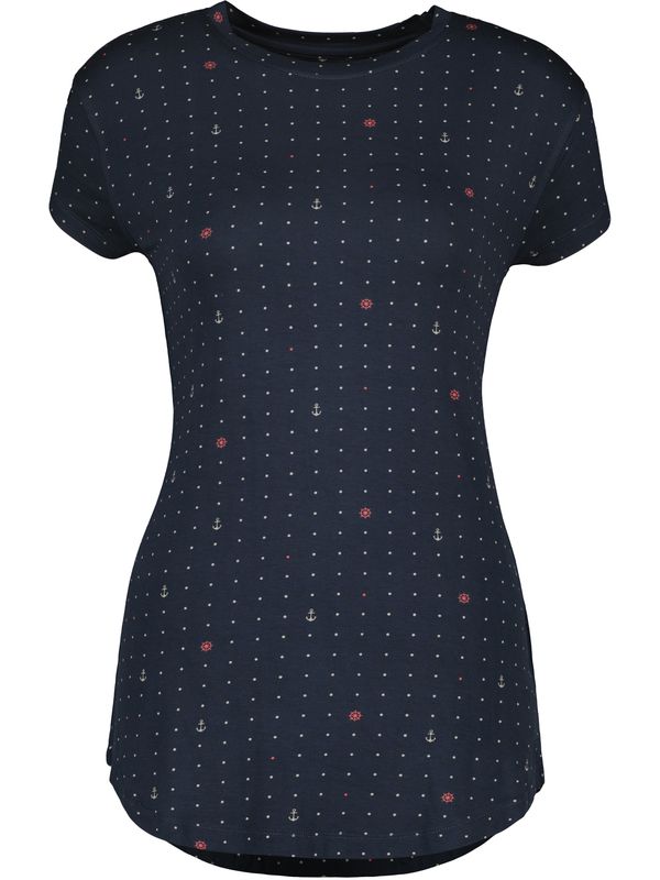 Alife and Kickin Alife and Kickin Majica 'MalisaAK'  marine / rdeča / bela