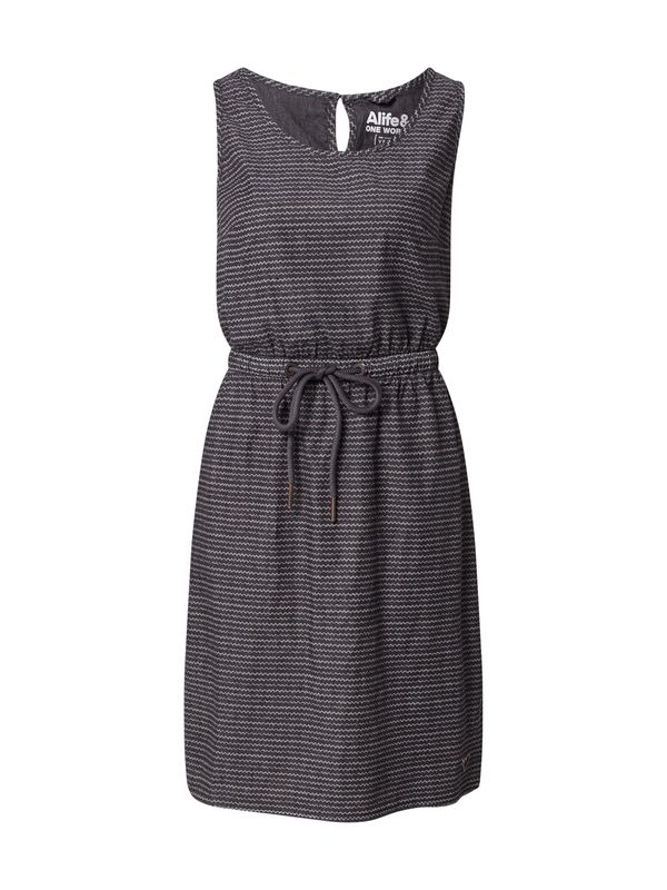 Alife and Kickin Alife and Kickin Poletna obleka 'DojaAK'  siva / črna