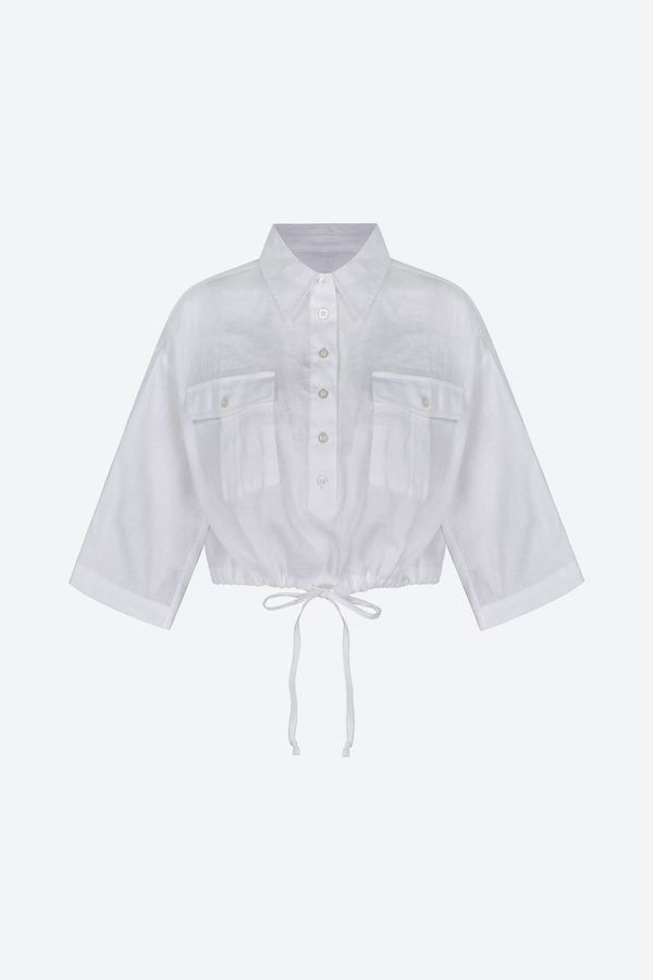 Aligne Aligne Bluza 'Feechi'  naravno bela