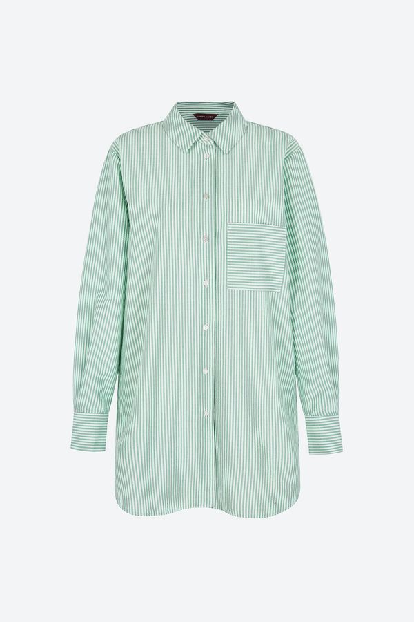 Aligne Aligne Bluza 'Forrest'  zelena / bela