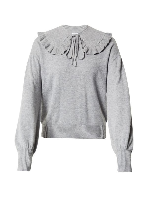 Aligne Aligne Pulover 'Eva - Detachable collar jumper'  siva