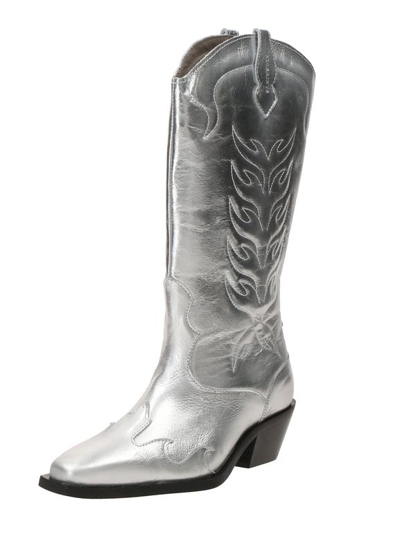 AllSaints AllSaints Kavbojski škornji 'DOLLY'  srebrna