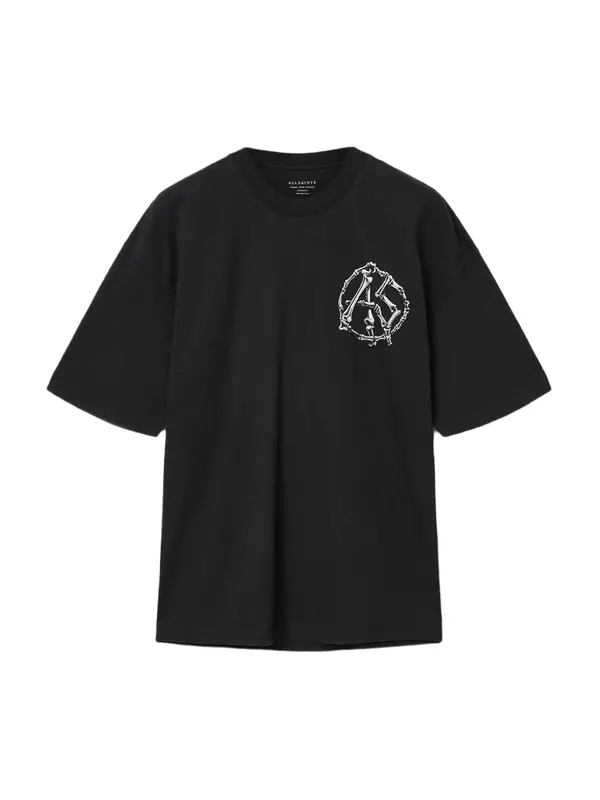 AllSaints AllSaints Majica 'ANATOMICA'  črna / bela