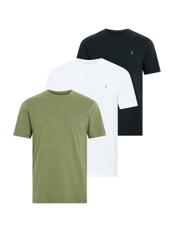 AllSaints AllSaints Majica 'BRACE'  oliva / črna / bela