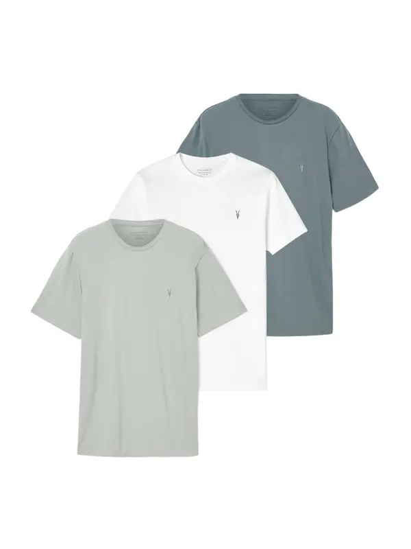 AllSaints AllSaints Majica 'BRACE'  safir / siva / bela
