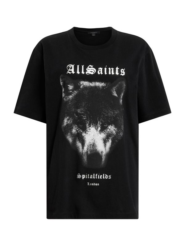 AllSaints AllSaints Majica 'DAWN'  svetlo siva / črna / bela