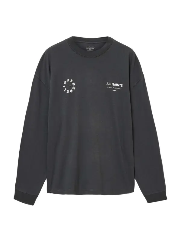 AllSaints AllSaints Majica 'KINDRED'  temno siva / bela