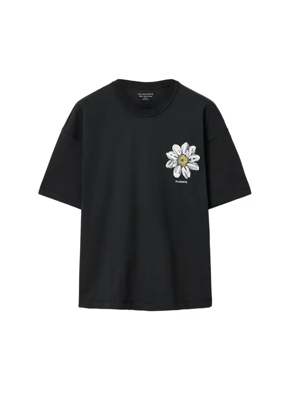 AllSaints AllSaints Majica 'PETALS'  rumena / svetlo siva / črna / off-bela