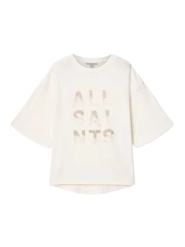 AllSaints AllSaints Majica 'STACKS AMELIE'  srebrna / volneno bela